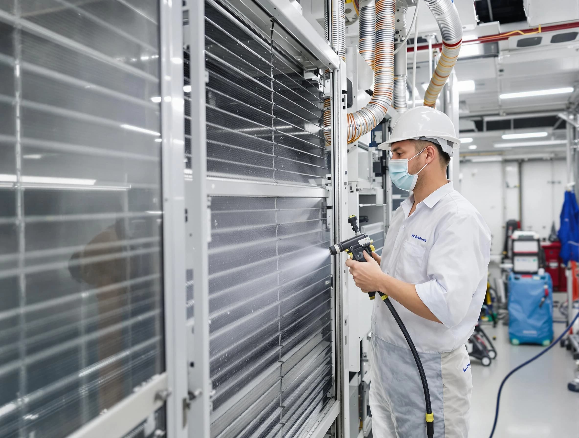 Professional AC coil cleaning by Lovejoy Air Duct Cleaning in Lovejoy