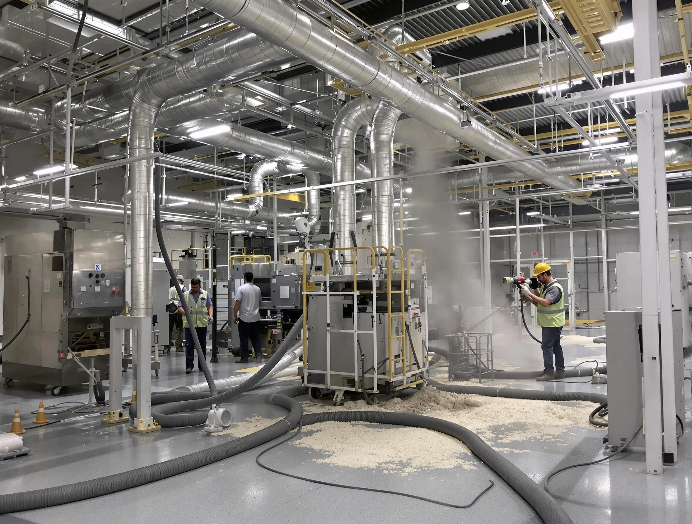 Heavy-duty industrial duct cleaning by Lovejoy Air Duct Cleaning in Lovejoy