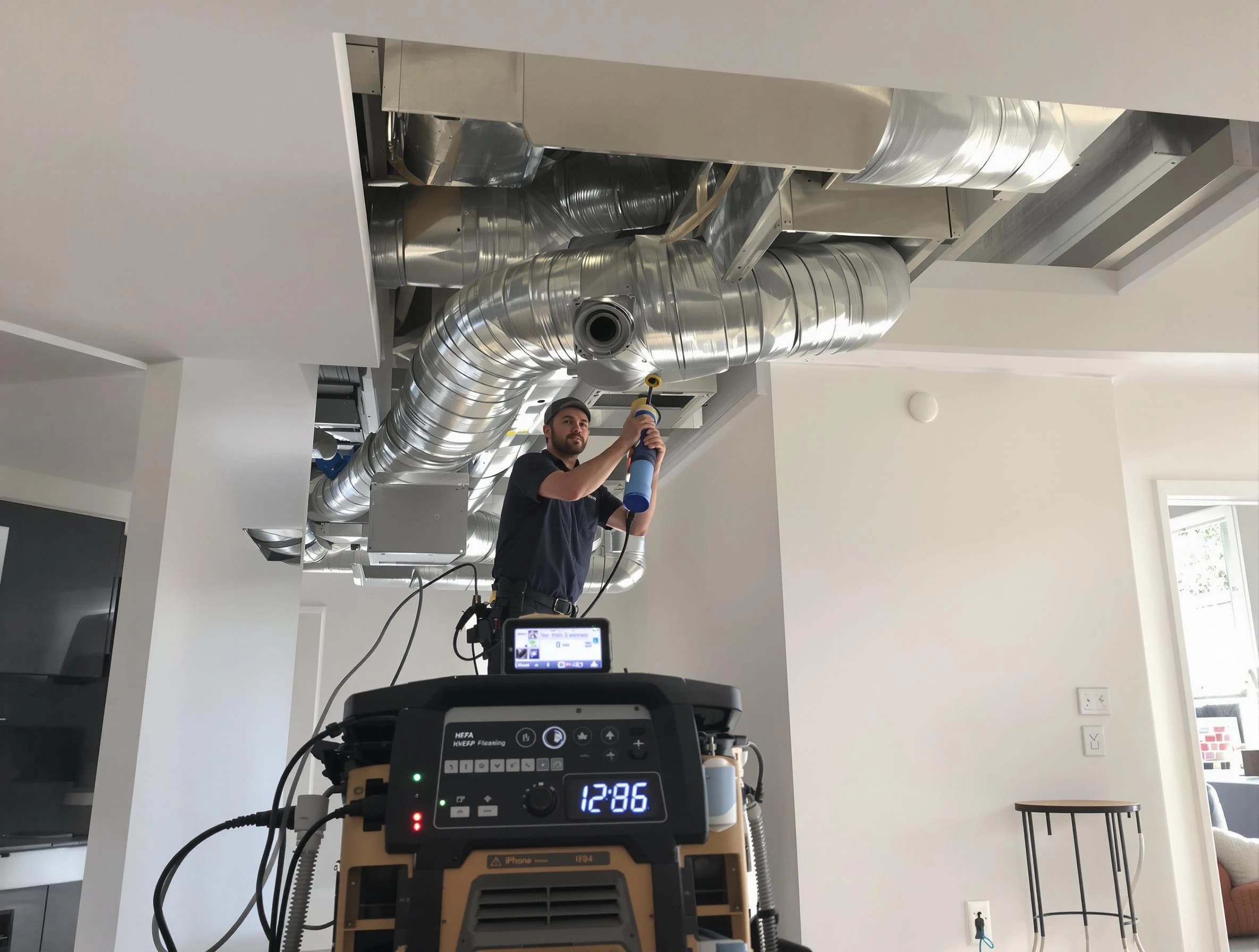 Advanced pure air duct cleaning by Lovejoy Air Duct Cleaning in Lovejoy