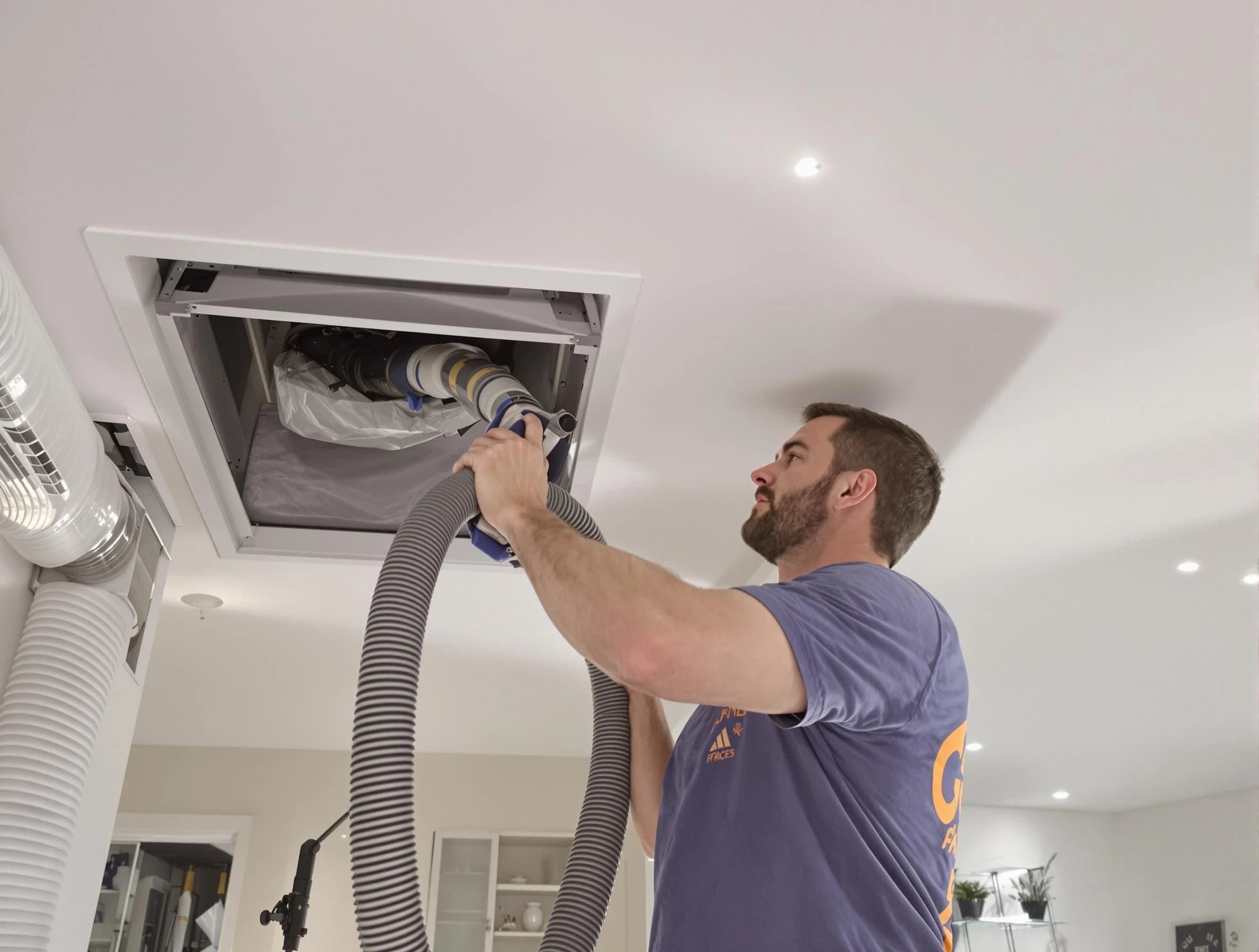 Precision indoor duct cleaning by Lovejoy Air Duct Cleaning in Lovejoy