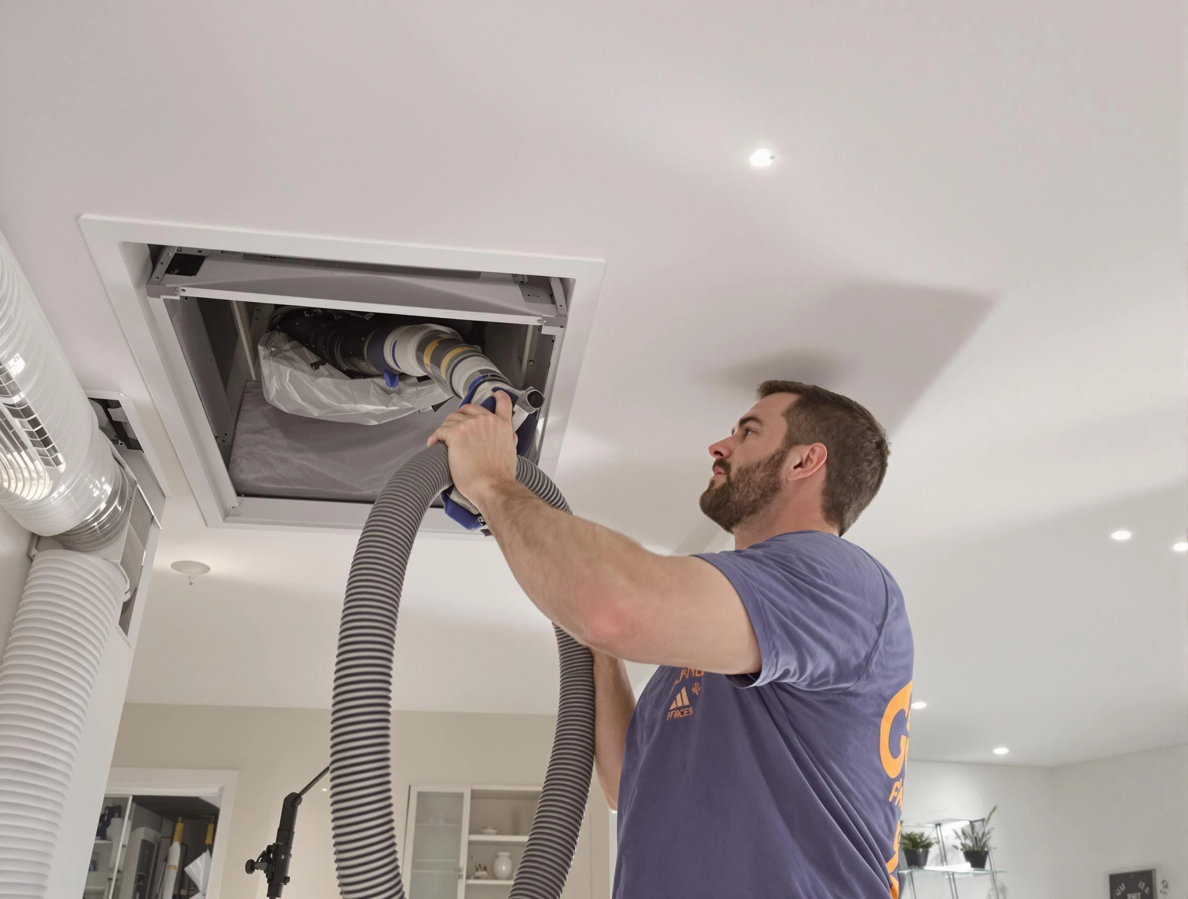 Precision indoor duct cleaning by Lovejoy Air Duct Cleaning in Lovejoy