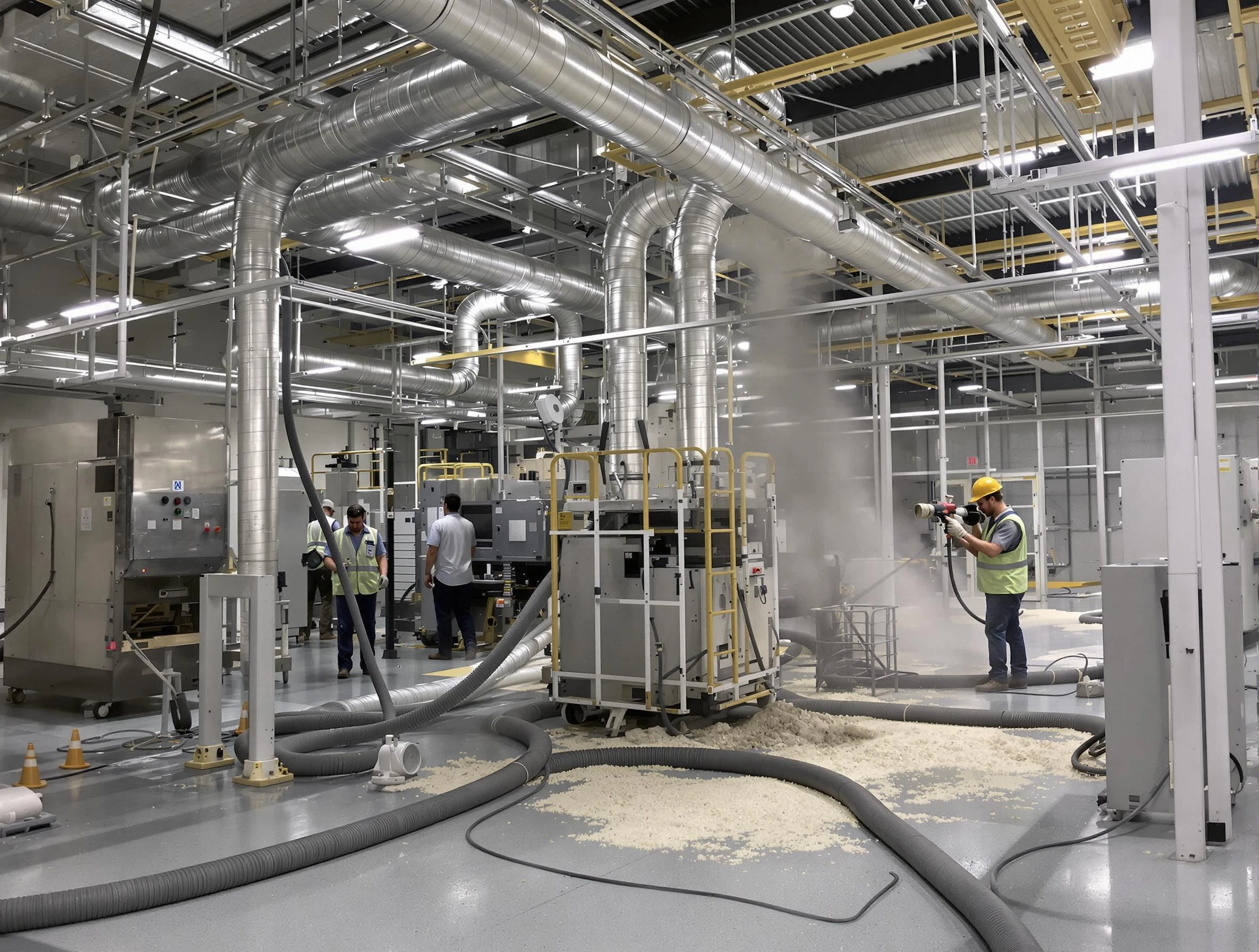 Heavy-duty industrial duct cleaning by Lovejoy Air Duct Cleaning in Lovejoy