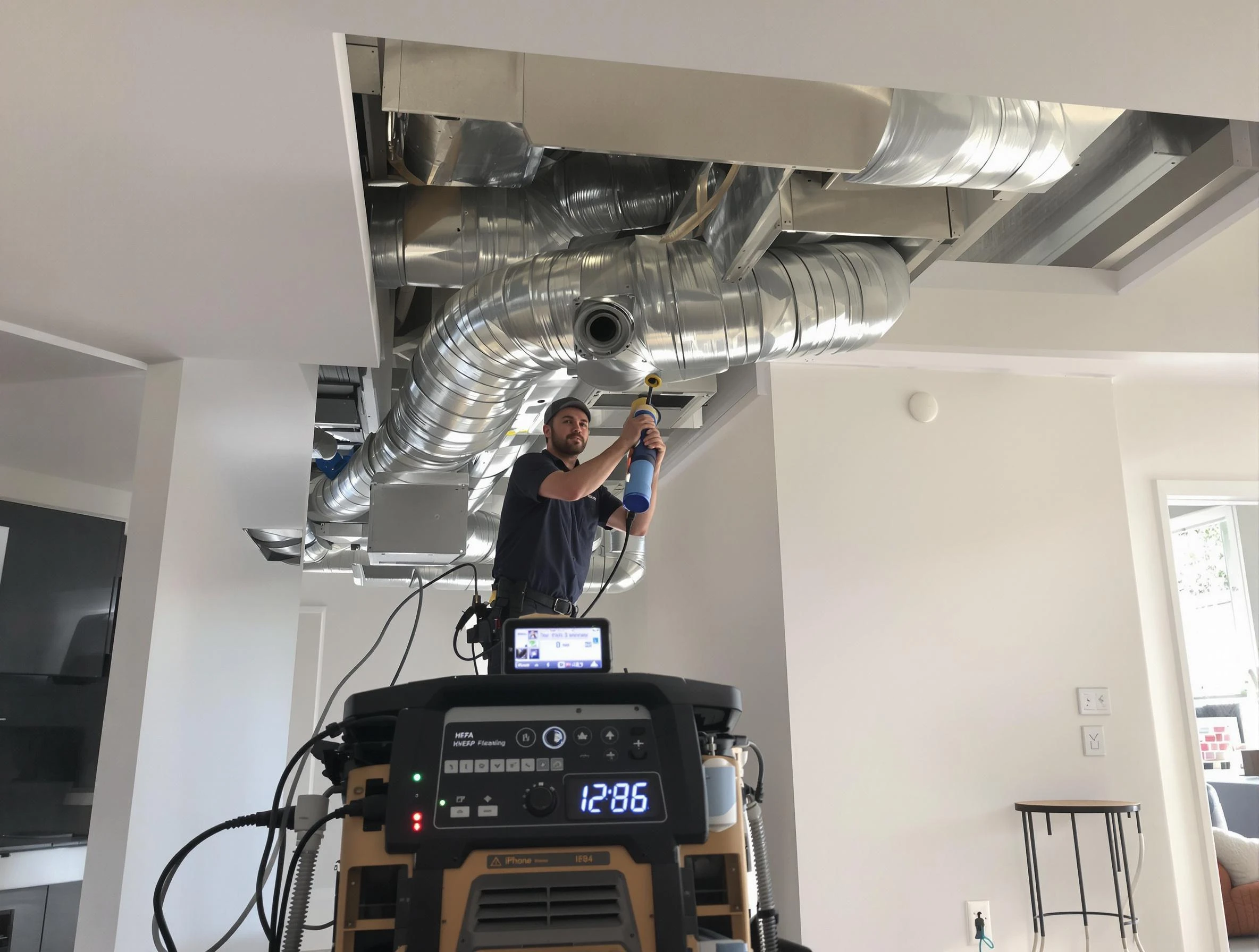 Advanced pure air duct cleaning by Lovejoy Air Duct Cleaning in Lovejoy
